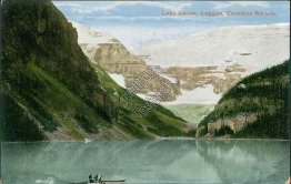 Lake Louise, Laggan, Canadian Rockies, Laggan, Alberta AB - Early Postcard