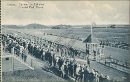 Horse Races at Oriental Park, Havana, Cuba - Early 1900's Postcard