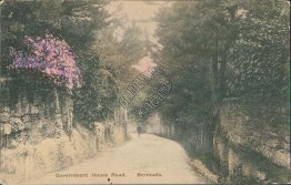 Government House Road, Bermuda - Early 1900's Postcard