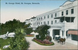 St. George Hotel, St. Georges, Bermuda - Early 1900's Postcard