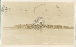 Quebec City from the River QC, Canada - Real Photo RP 1938 Postcard