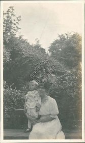 Woman Holding Little Boy in Park, Dayton, OH Ohio - Early 1900's Photo