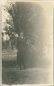 Woman Posing in Front of Tree, YWCA, Phoenix, AZ - Early 1900's Photo