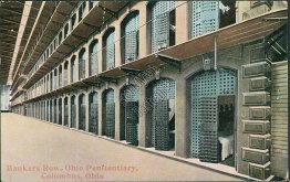 Bankers Row, Ohio Penitentiary, Columbus, OH - Early 1900's Postcard