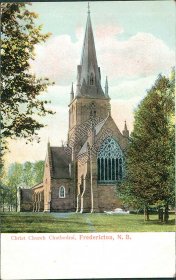 Christ Church Cathedral, Fredricton, NB, Canada - Early 1900's Postcard