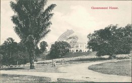 Government House, Singapore - Early 1900's Postcard