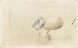 US Navy 1 Observation Balloon - Early 1900's Real Photo RP Postcard
