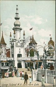 Luna Park Cafe, Coney Island, NY New York Pre-1907 Postcard
