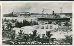 S.S. Florida Ship, Havana, Cuba - Real Photo RP Postcard