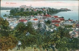 Bird's Eye View, Port Antonio, Jamaica - Early 1900's Postcard