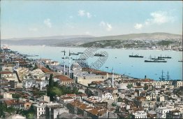 View of Bosphorus, Constantinpole, Turkey - Early 1900's Postcard