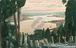 View of Golden Horn, Constantinople, Turkey - Early 1900's Postcard