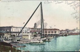 Landing Wharf, Havana, CUBA Tobacco Company 1906 Postcard