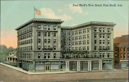 New Hotel, Pine Bluff, AR Arkansas - Early 1900's Postcard