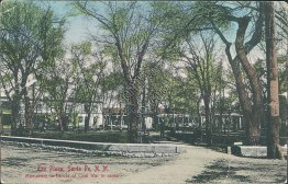 Civil War Monument, Plaza, Santa Fe, NM New Mexico 1913 Postcard