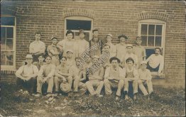 Large Group of Workers, Clarksburg, WV West Virginia 1909 RP Postcard