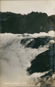 Aratiatia Rapids, New Zealand NZ - Early 1900's Real Photo RP Postcard