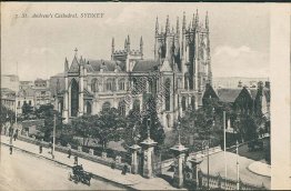 St. Andrews Cathedral, Sydney, Australia - Early 1900's Postcard