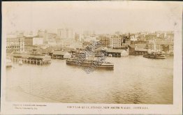 Circular Quay, Sydney, New South Wales, Australia Early 1900's RP Photo Postcard