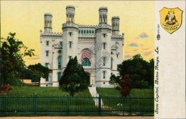 Capitol, Coat of Arms, Baton Rouge, LA Louisiana - Early 1900's Postcard
