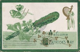 Erin Go Bragh - Early 1900's St. Patrick's Day Embossed Postcard