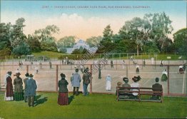 Tennis Court, Golden Gate Park, San Francisco, CA - Early 1900's Postcard