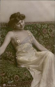 Partially Nude Woman Sitting on Sofa, Wheeling, WV - Early RPPC RPH Postcard