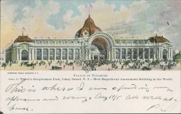 Palace of Pleasure, Steeplechase Park, Coney Island, NY Pre-1907 Postcard