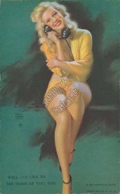 Well I'd Like to See More of You Too - Earl Moran - Mutoscope Pin Up Card