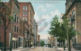 Market St., Parkersburg, WV West Virginia - Early 1900's Postcard
