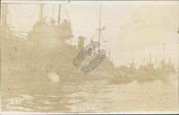 German Subs Submarines - Early 1900's Real Photo RP WWI Postcard