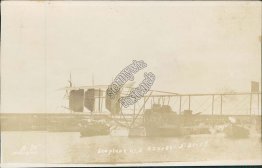 Sea Plane, Azores - Early 1900's Real Photo RP WWI Postcard