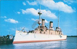USS Olympia , Chestnut St., Philadelphia, PA Ship Postcard
