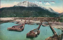 Bird's Eye View, Skagway, AK Alaska - 1912 Postcard