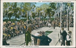 Shuffleboard, Crystal Park, Lake Wales, FL Florida - Early 1900's Postcard