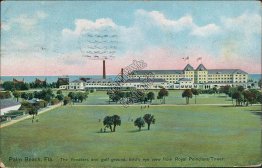 Breakers Hotel, Golf Ground, Palm Beach, FL Florida 1911 Postcard