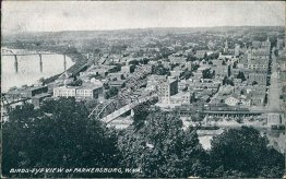 Bird's Eye View, Parkersburg, WV West Virginia - 1908 Postcard