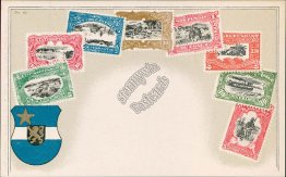 Congo Stamp, Postmark Philatelic - Early 1900's Postcard