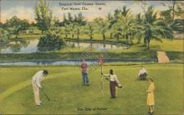 Golf Course, City of Palms, Fort Myers, FL Florida Postcard