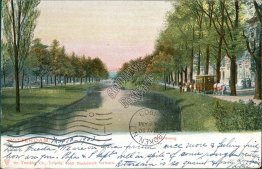 Horse Drawn Trolley, Mauritsweg, Rotterdam, Netherlands 1903 Postcard