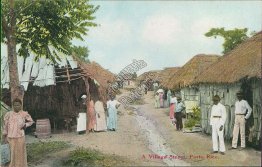 Village Street, Puerto Rico Porto Rico PR - Early 1900's Postcard
