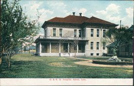 D. & R. G. Hospital, Salida, CO Colorado - Early 1900's Postcard
