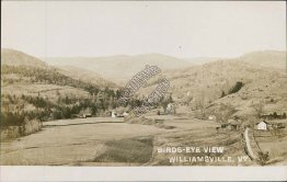 Bird's Eye View, Williamsville, VT Vermont Early 1900's Real Photo RP Postcard