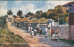 Typical Scene in Caguas, Porto Rico Puerto Rico PR - 1908 TUCK Oilette Postcard