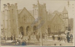 Presbyterian Church, Enid, OK Oklahoma - Early 1900's Real Photo RP Postcard