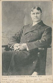 Pastor, Rev. George L. Perin, D.D., Everyday Church, Boston, MA 1906 Postcard