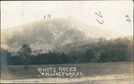 White Rocks, Wallingford, VT Vermont - Early 1900's Real Photo RP Postcard