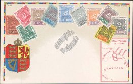 British Guiana, BWI Stamps, Pardubice, Czech Republic 1927 Postmark Postcard