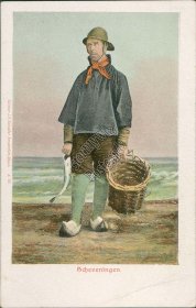 Dutch Fisherman, Scheveningen, Netherlands - Early 1900's Postcard
