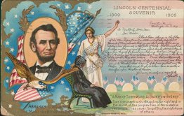 Abraham Lincoln Centennial 1910 E. Nash Embossed Patriotic Postcard